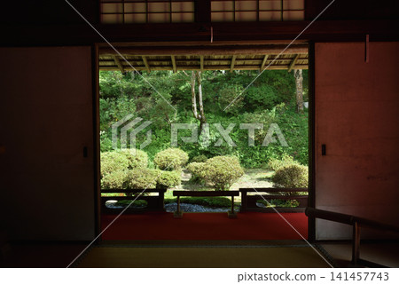 Manshuin Monzeki: Garden viewed from the small study (Sakyo Ward, Kyoto City) Manshuin Monzeki: Garden viewed from the small study (Sakyo Ward, Kyoto City) 141457743