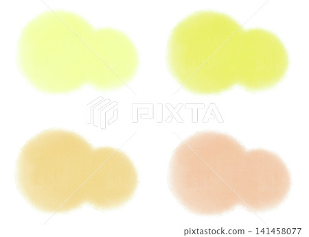 Colorful Pastel Watercolor Material Set - Yellow Colorful Pastel Watercolor Material Set - Yellow 141458077