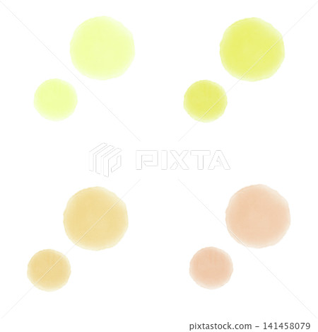 Colorful Pastel Watercolor Material Set - Yellow Colorful Pastel Watercolor Material Set - Yellow 141458079