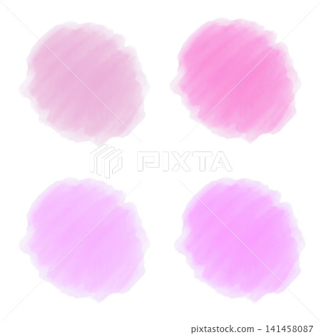 Colorful Pastel Watercolor Material Set Pink Colorful Pastel Watercolor Material Set Pink 141458087