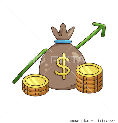 Illustration of financial growth Illustration of financial growth 141458222