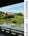 View of the VIP building and Seihō Pond from the Bridge Hall in the East Garden of Heian Shrine (Sakyo Ward, Kyoto City) 141458966