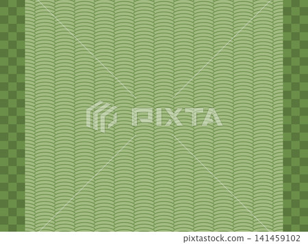 Retro-style new tatami mat background (horizontal orientation) 141459102