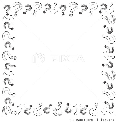 Vector Of Square Background Filled With Doodle Question Marks Vector Of Square Background Filled With Doodle Question Marks 141459475