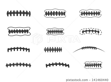 American football lace silhouette set, Football seams silhouette, Football laces vector, Ball laces silhouette, Football skeleton silhouette, American football laces clipart. American football lace silhouette set, Football seams silhouette, Football laces vector, Ball laces silhouette, Football skeleton silhouette, American football laces clipart. 141460440