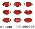 American football vector illustration, Football illustration, American ball illustration, Sports ball illustration, American football vectors. 141460443