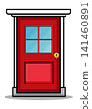 Modern House Entrance Illustration 141460891