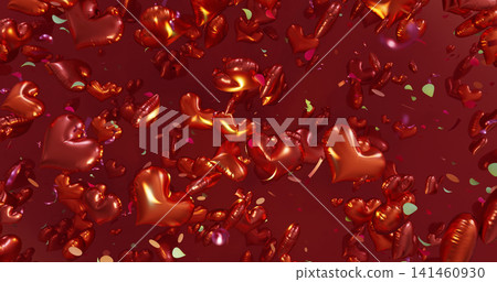 Heart Love In Orange Tone 141460930