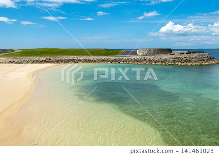 Dejima Island at Tropical Beach, Ginowan City, Okinawa Prefecture Dejima Island at Tropical Beach, Ginowan City, Okinawa Prefecture 141461023