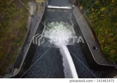 Hiroshima, Nukui Dam, Dam Discharge, Water Release 141461475