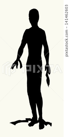 Vector drawing. An old mummy Vector drawing. An old mummy 141462603