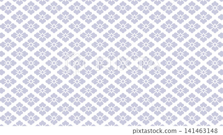 Light purple floral diamond pattern seamless background material Light purple floral diamond pattern seamless background material 141463148