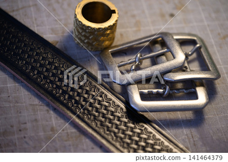 Materials for leatherworking belts and buckles 141464379