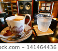 Royal milk tea at a jazz cafe 141464436