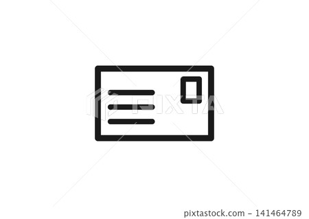 Postcard/mail icon 141464789