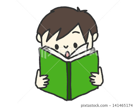 Boy reading a book Boy reading a book 141465174