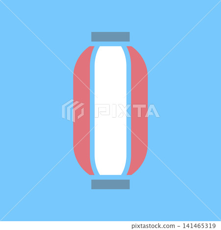 紙燈籠的簡單向量圖標 紙燈籠的簡單向量圖標 141465319