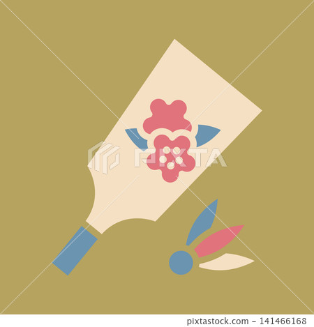 Simple vector icon of a battledore Simple vector icon of a battledore 141466168