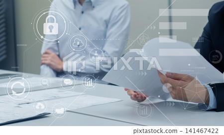 Enhanced security and cloud-based document management: Secure information sharing in office meetings. Enhanced security and cloud-based document management: Secure information sharing in office meetings. 141467422
