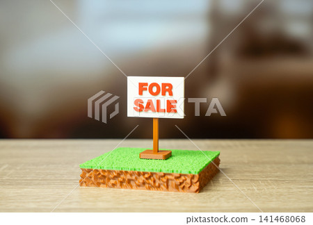 A plot of land is listed for sale. Land market. Mortgage. Land for construction or business. A plot of land is listed for sale. Land market. Mortgage. Land for construction or business. 141468068