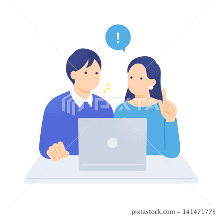圖:一對年輕夫婦正在討論他們的生活規劃,並在電腦上尋找資訊。 圖:一對年輕夫婦正在討論他們的生活規劃,並在電腦上尋找資訊。 141471775