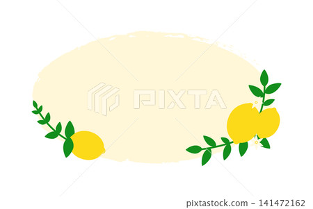 Lemon watercolor-style framed illustration Lemon watercolor-style framed illustration 141472162