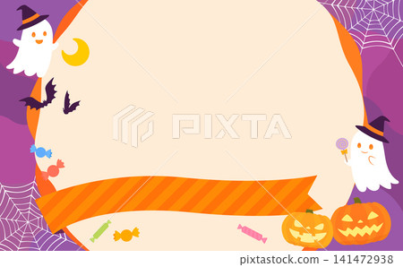 Halloween-themed frame with a vibrant purple background (2) Halloween-themed frame with a vibrant purple background (2) 141472938