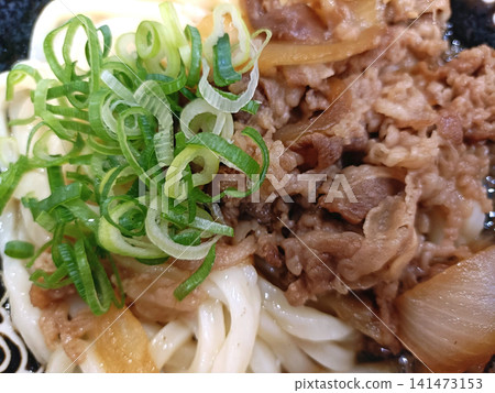Close-up of meat udon Close-up of meat udon 141473153