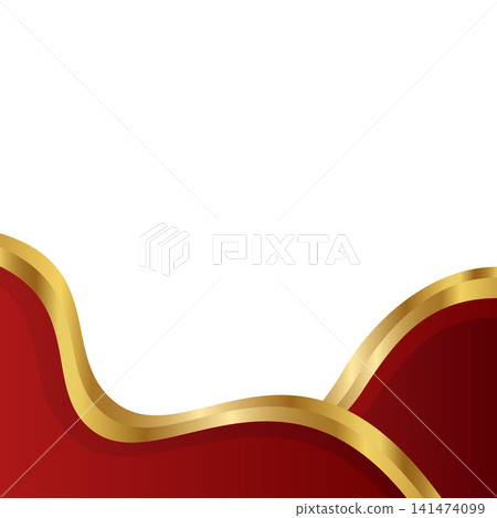 Background design template with abstract shapes. Wave abstract art background template 141474099