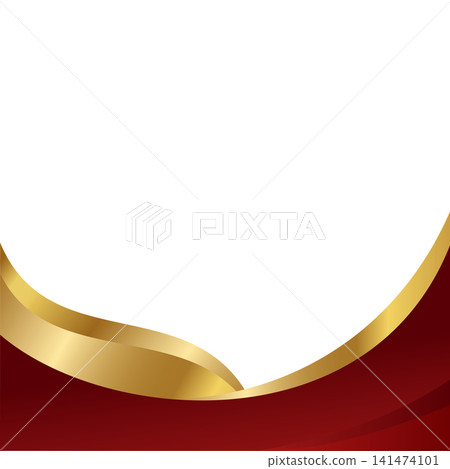 Background design template with abstract shapes. Wave abstract art background template 141474101