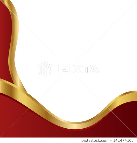 Background design template with abstract shapes. Wave abstract art background template 141474103