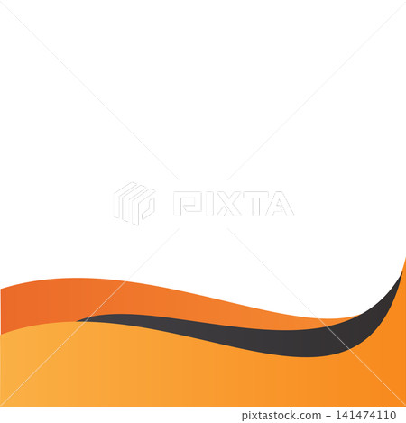 Background design template with abstract shapes. Wave abstract art background template Background design template with abstract shapes. Wave abstract art background template 141474110