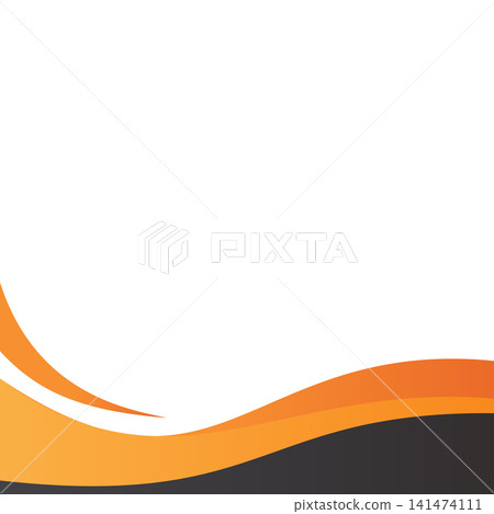 Background design template with abstract shapes. Wave abstract art background template Background design template with abstract shapes. Wave abstract art background template 141474111