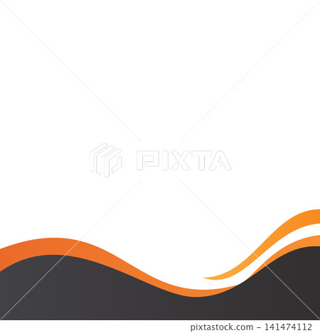 Background design template with abstract shapes. Wave abstract art background template Background design template with abstract shapes. Wave abstract art background template 141474112