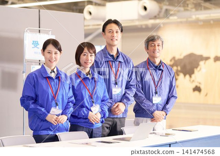 Event staff waiting at the venue reception Event staff waiting at the venue reception 141474568