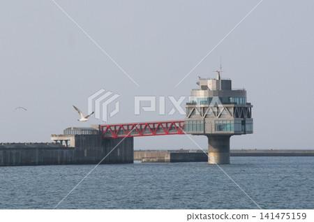 Okhotsk Tower, an ice sea observation tower, is a tourist attraction in Monbetsu City, Hokkaido. Okhotsk Tower, an ice sea observation tower, is a tourist attraction in Monbetsu City, Hokkaido. 141475159