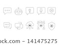 Set of Artificial Intelligence Line Icons 141475275