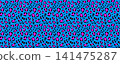 Trendy neon leopard seamless pattern. Repeated vibrant cheetah background. Repeating exotic animal skin surface for textile design, fashion print. Bright safari theme wallpaper. Vector backdrop 141475287