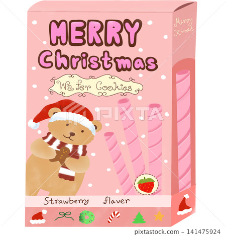Cute_Christmas_Wafer_Cookies_Strawberry_Pink_Clipart_.png 141475924