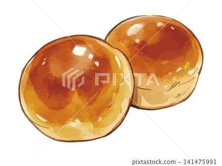 一張令人垂涎欲滴的麵包(雞蛋麵包)插圖 一張令人垂涎欲滴的麵包(雞蛋麵包)插圖 141475991