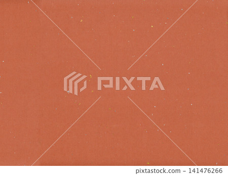 朱紅色日本紙背景材料，點綴著零星的金箔和銀箔。 141476266