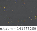 Black Japanese paper background material with scattered gold leaf. 141476269