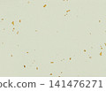 Cream-colored Japanese paper background material with scattered gold leaf. 141476271