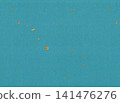 A background material of blue-green Japanese paper sprinkled with gold leaf. 141476276