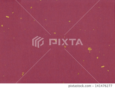 Purple Japanese paper background material with scattered gold leaf. Purple Japanese paper background material with scattered gold leaf. 141476277