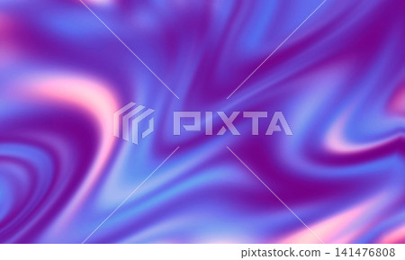 Abstract Purple Blue and Pink Fluid Marble Background 141476808