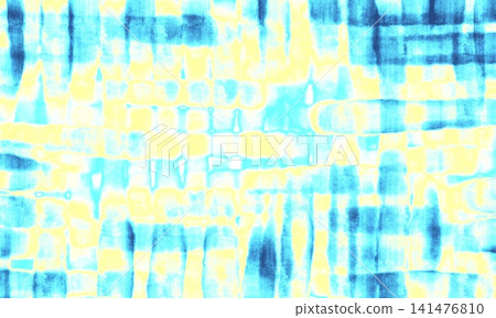 Abstract Cyan and Yellow Background with Watercolor Texture Abstract Cyan and Yellow Background with Watercolor Texture 141476810