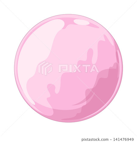 Illustration of Pink Bubble Illustration of Pink Bubble 141476949