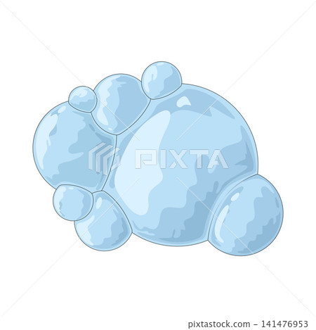 Illustration of Bubble Cluster Illustration of Bubble Cluster 141476953