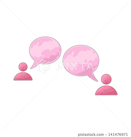 Illustration of conversation Illustration of conversation 141476971